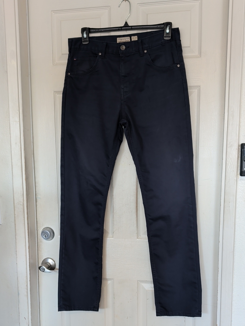 Patagonia Iron Clad Organic Cotton Straight Jeans Navy Blue 34X32
